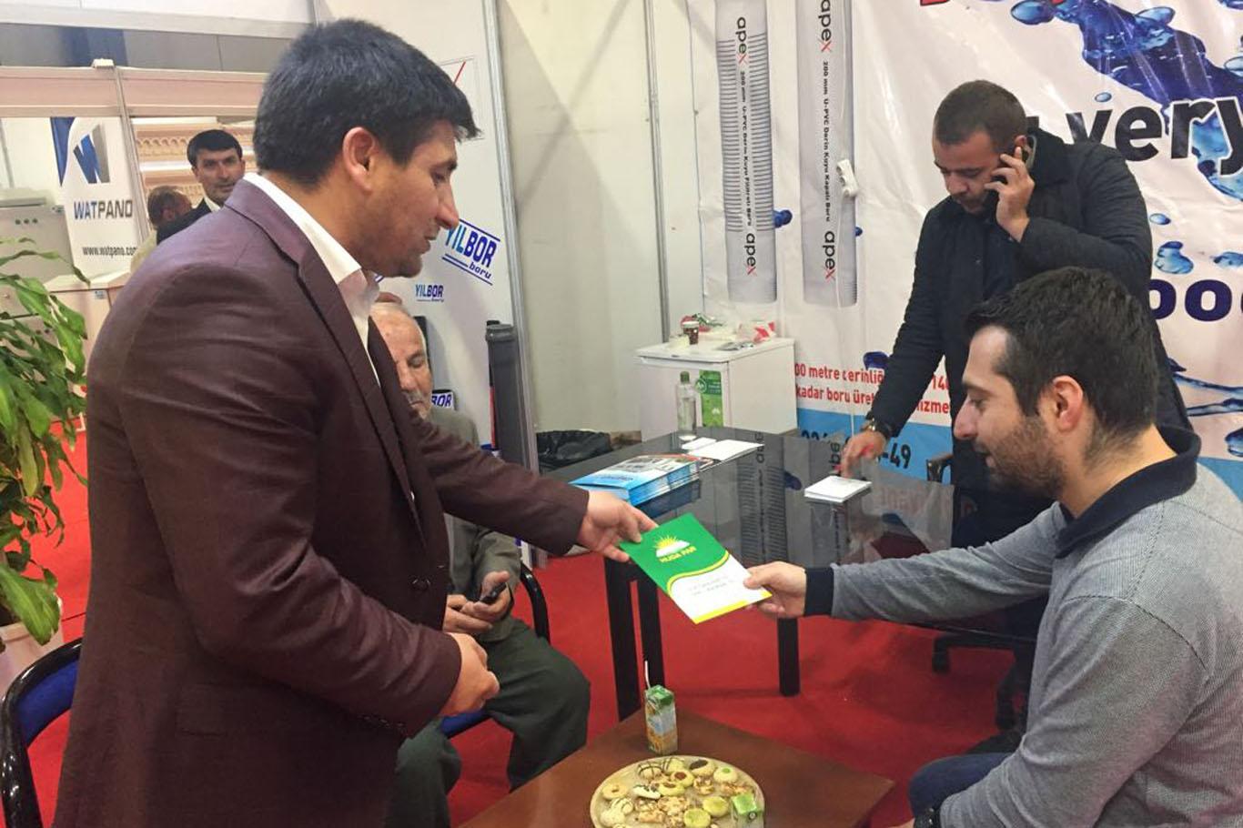 HÜDA PAR heyetinden İnşaat ve Mobilya Fuarı'na ziyaret